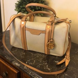 HENRI BENDEL LARGE WEAVED SATCHEL